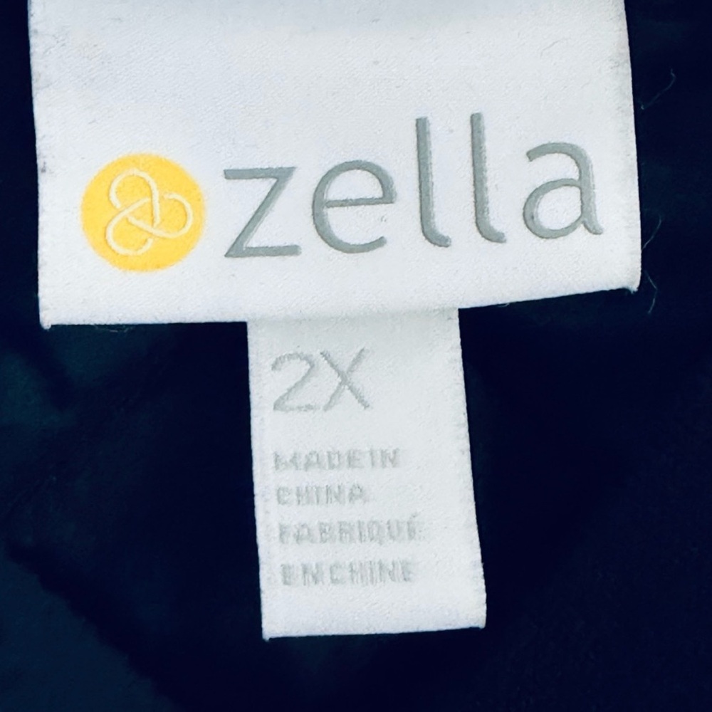 NWOT Zella Black Longline Quilted Puffer Bomber Jacket Plus Size 2X - Picture 12 of 15